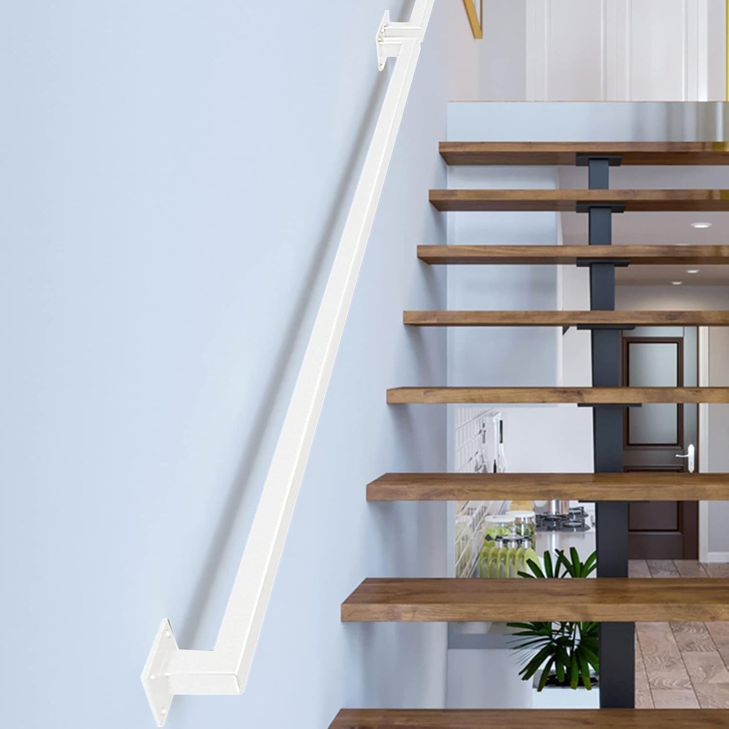 3FT White Iron Hand Railing for Sturdy Safety and Style