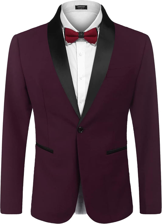 COOFANDY Men's Tuxedo Jacket for Wedding Dinner Prom Party