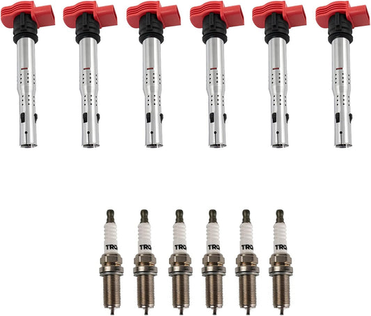 TRQ Ignition Kit with Coils and Spark Plugs for Audi Porsche VW