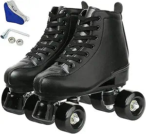 Gets Women's Roller Skates High-top PU Leather for Fun Rides