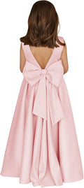 MCieloLuna Flower Girl Dresses Satin Princess Dress for Wedding