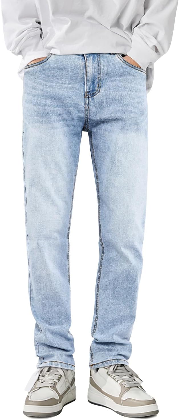 Heyfanee Mens Slim Fit Jeans for Fashionable Comfort and Style