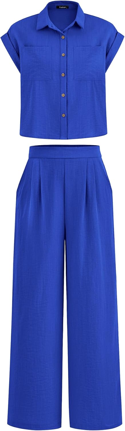 PRETTYGARDEN Womens 2 Piece Sets for Summer Vacation Outfits