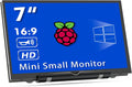 HMTECH 7ft Raspberry Pi Screen 800x480 - Compact HDMI Monitor