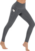 Fleece Lined Leggings Women with Pockets - High Waist Thermal Tights