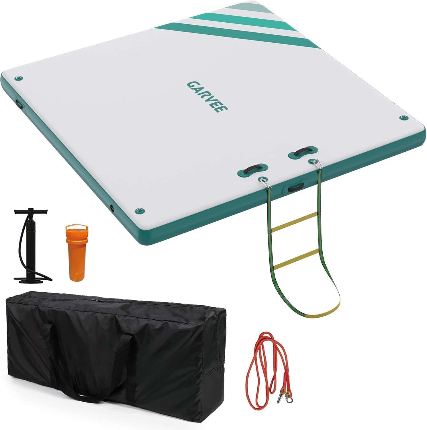 Inflatable Floating Dock for Lakes, Swim Platform Fun