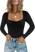 Chunpin Sweetheart Neckline Bodysuit Tops - Smooth, Soft Fit