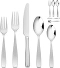 45-Piece 18/10 Stainless Steel Flatware Set for 8 - Heavy Duty Quality