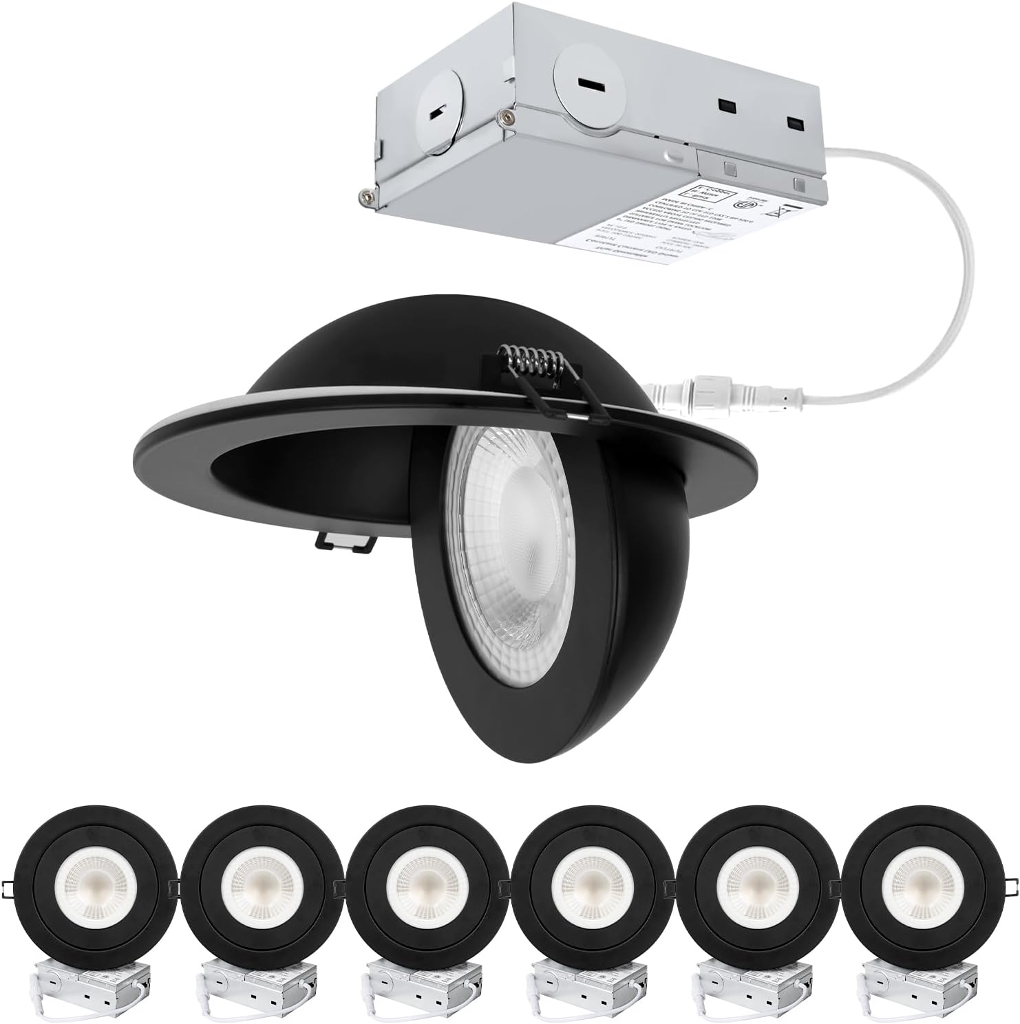 Recessed Lighting 6 inch Gimbal Light with Adjustable Features