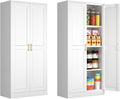 Kitchen Pantry Cabinet 60 in Tall Metal Pantry Storage Cabinet
