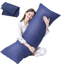Luxury Full Body Pillow Insert with Cover 20x54 - Breathable Support