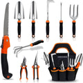 Garden Tool Set 10 PCS Stainless Steel Gardening Tools - Durable Kit