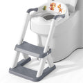 Potty Training Seat with Step Stool - Adjustable, Foldable Potty Seat