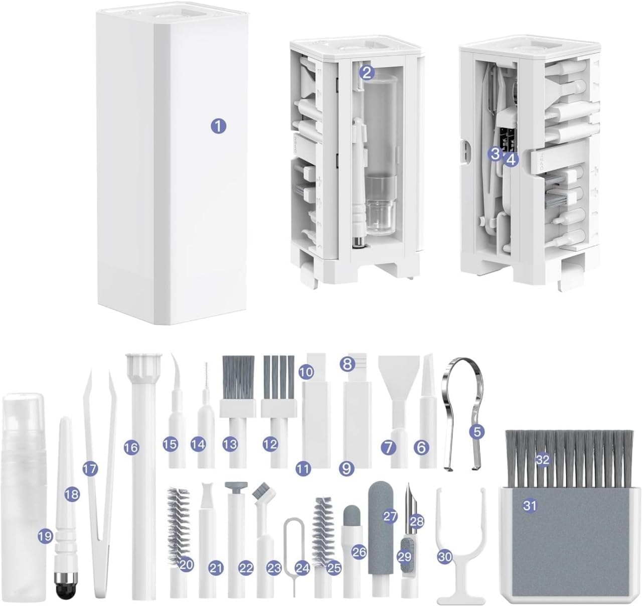 Ultimate Electronics Cleaning Kit - 32-in-1 - Tech Gadgets Essential