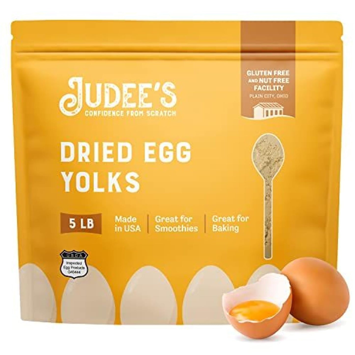 Judee's Gluten Free Dried Egg Yolk Powder for Baking & Sauces