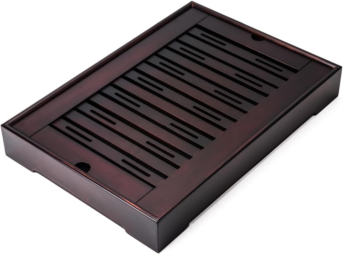 XL Size Bamboo Chinese Tea Tray for Elegant Tea Serving