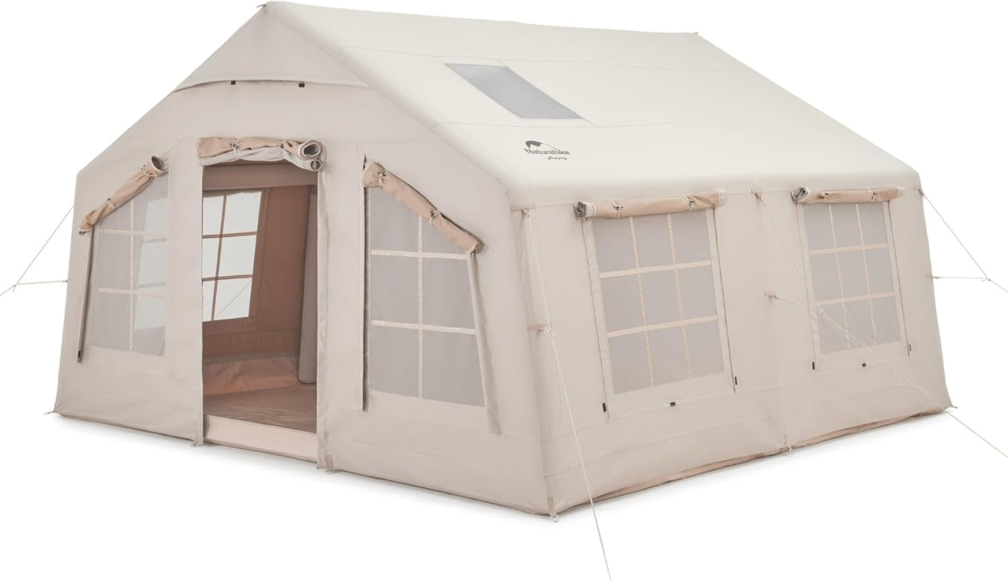 Naturehike 4-8 Person Inflatable Camping Tent: Easy Setup, All-Weather Protection