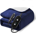12V/24V Heated Car Blanket - Machine Washable Flannel Throw