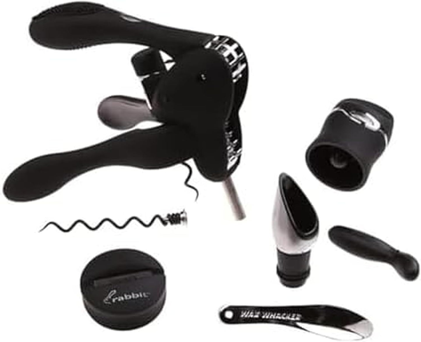 Rabbit 6-Piece Wine Opener Tool Kit for Effortless Cork Removal