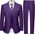 Mens Two Button 3-Piece Slim Fit Tuxedo Set for Men - Versatile Formal