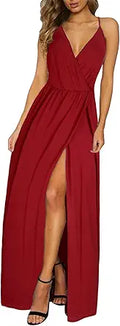 II ININ Women's Maxi Sundress - Long Floral and Solid Wrap Dress