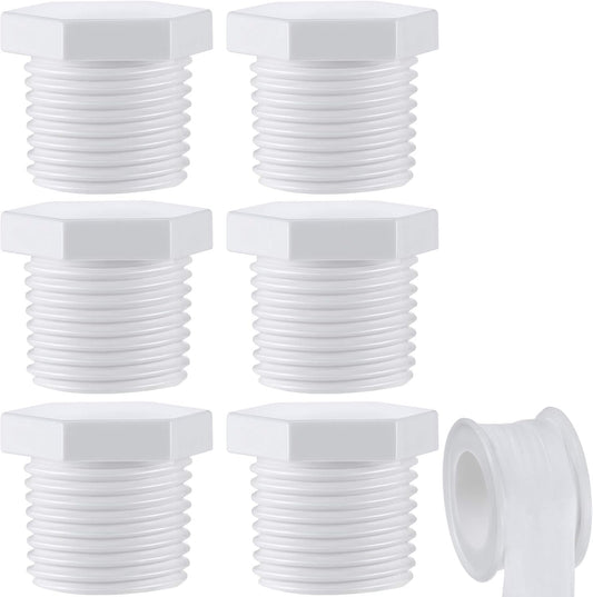 6-Piece RV Hot Water Heater Drain Plug Set - Easy Maintenance