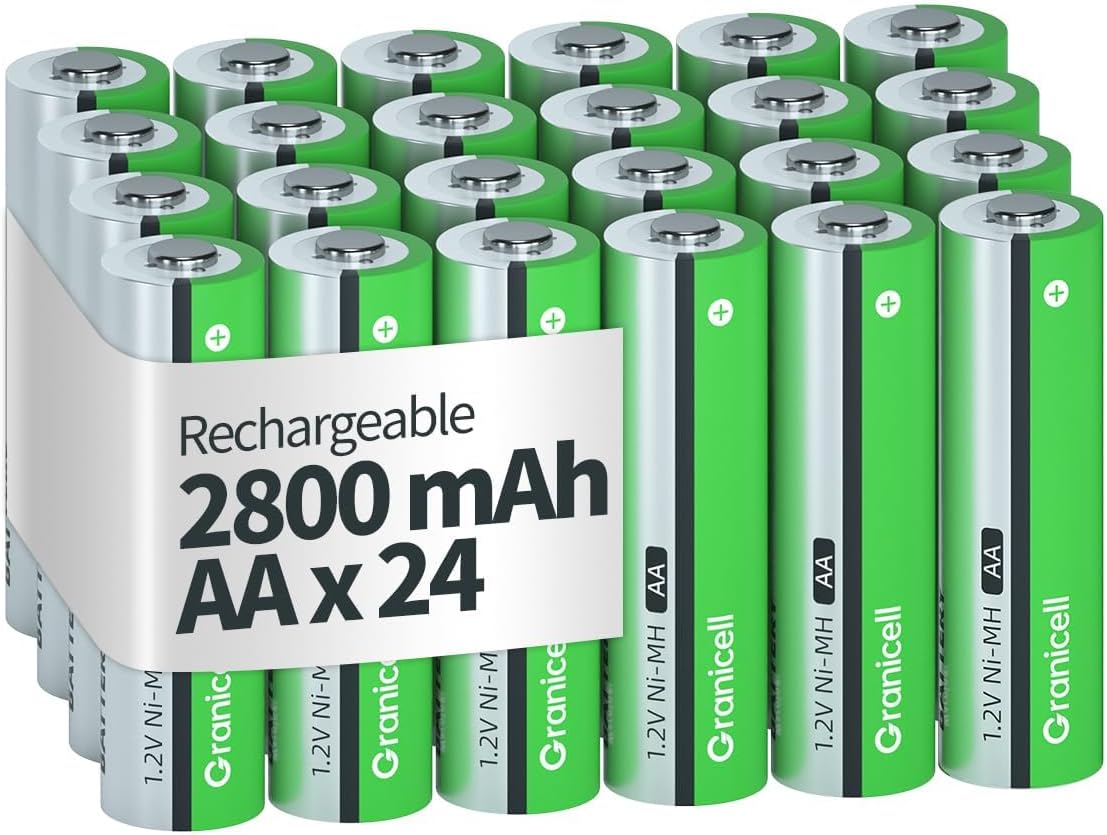 AA Rechargeable Batteries 2800 mAh High Capacity for All Devices