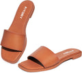 FITORY Women's Slide Sandals Square Open Toe - Cushioned Slides