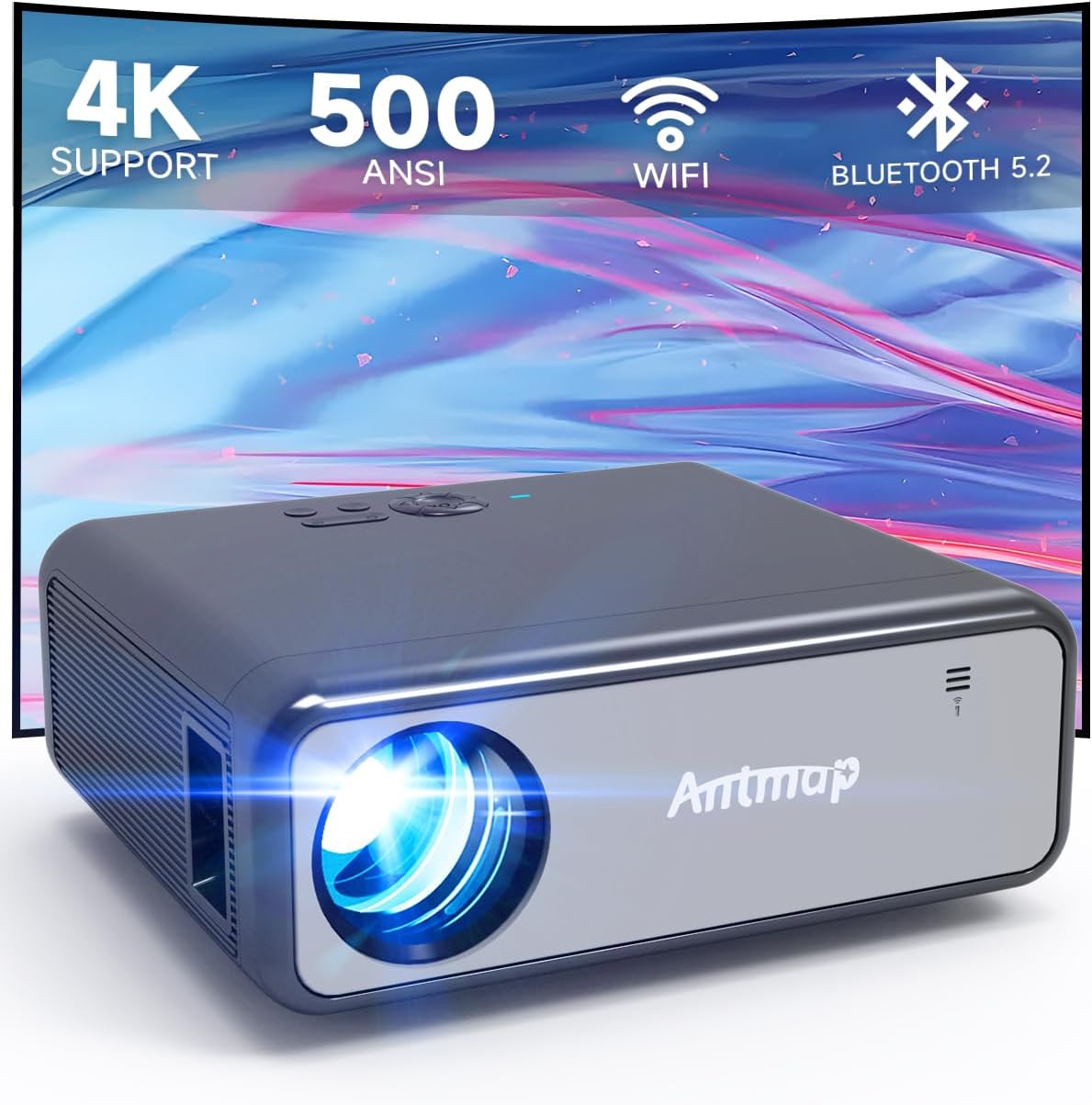 Outdoor Projector with WiFi and Bluetooth for Stunning Movies