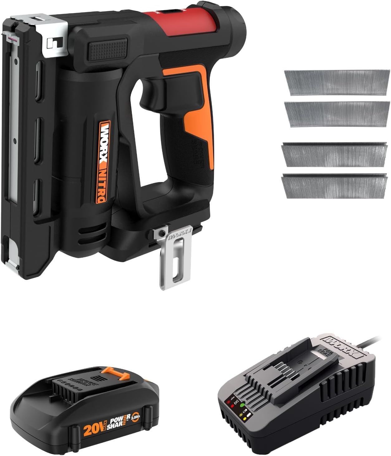 Worx Nitro WX843L 20V Cordless Crown Stapler for Efficient Work