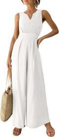 Stylish Summer Jumpsuit for Women - Dressy Casual Linen Romper