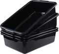 Sadstory Black Plastic Commercial Bus Tub, 35 L - Durable Food