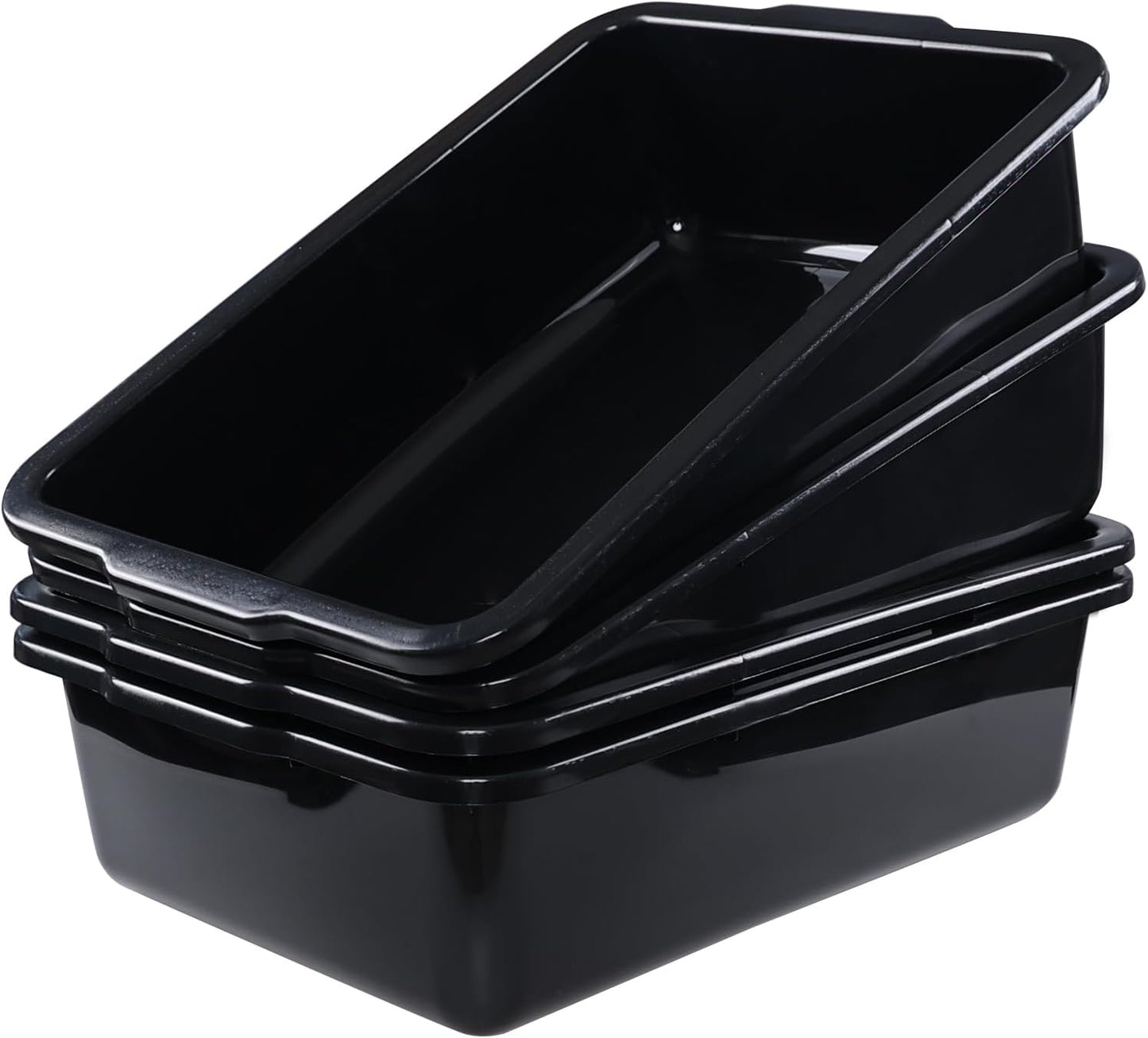 Sadstory Black Plastic Commercial Bus Tub for Versatile Use