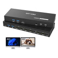 MT-VIKI HDMI KVM Switch Dual Monitor 2 Computers - 4K@60Hz Dual-View