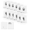 Baby Inkless Milestone Cards 1-12 Month Hand and Footprint Kit - Mess
