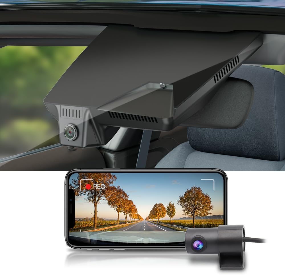 Fitcamx Front 2K+Rear 1080P Dash Cam for Hyundai IONIQ 5