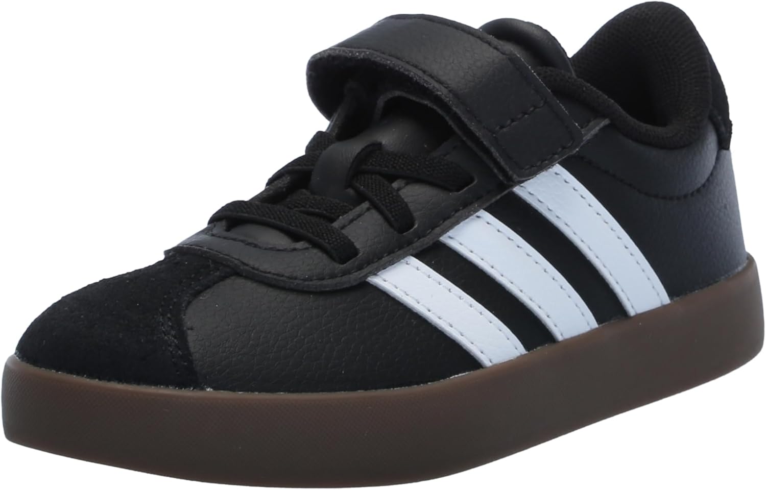 Adidas Unisex-Child Vl Court 3.0 Elastic Lace & Strap Sneakers
