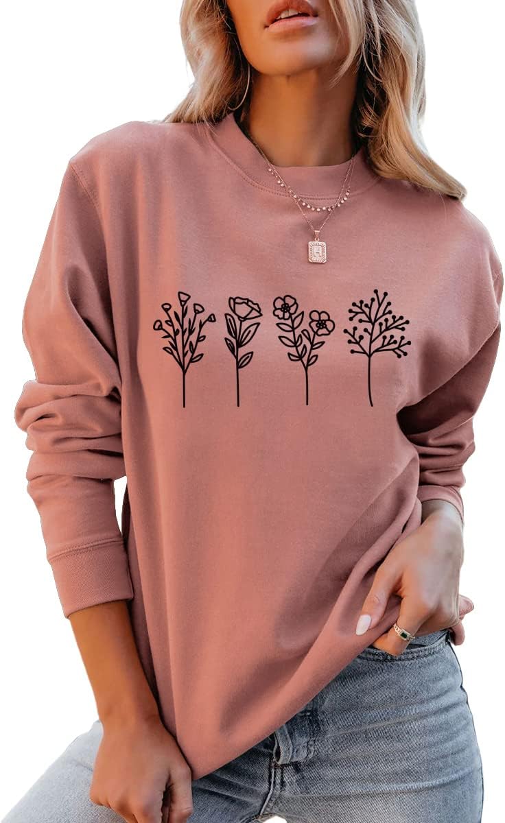 Vintage Floral Sweatshirt: 80s Chic Style