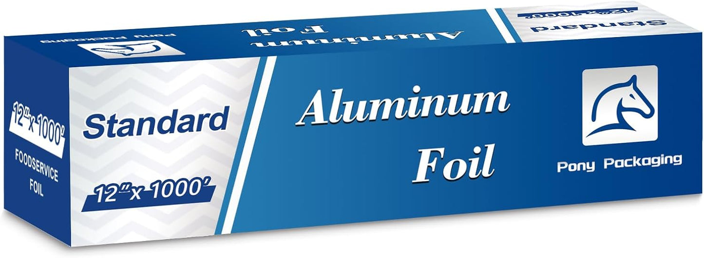 Aluminum Foil Standard 12 in Wide for Cooking & Baking Needs
