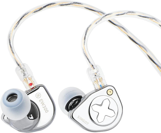 SIMGOT EW300 Hybrid Driver IEM Wired Earbuds for Gaming