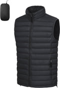 Men's Lightweight Packable Puffer Vest - Warm, Water-Resistant Layer