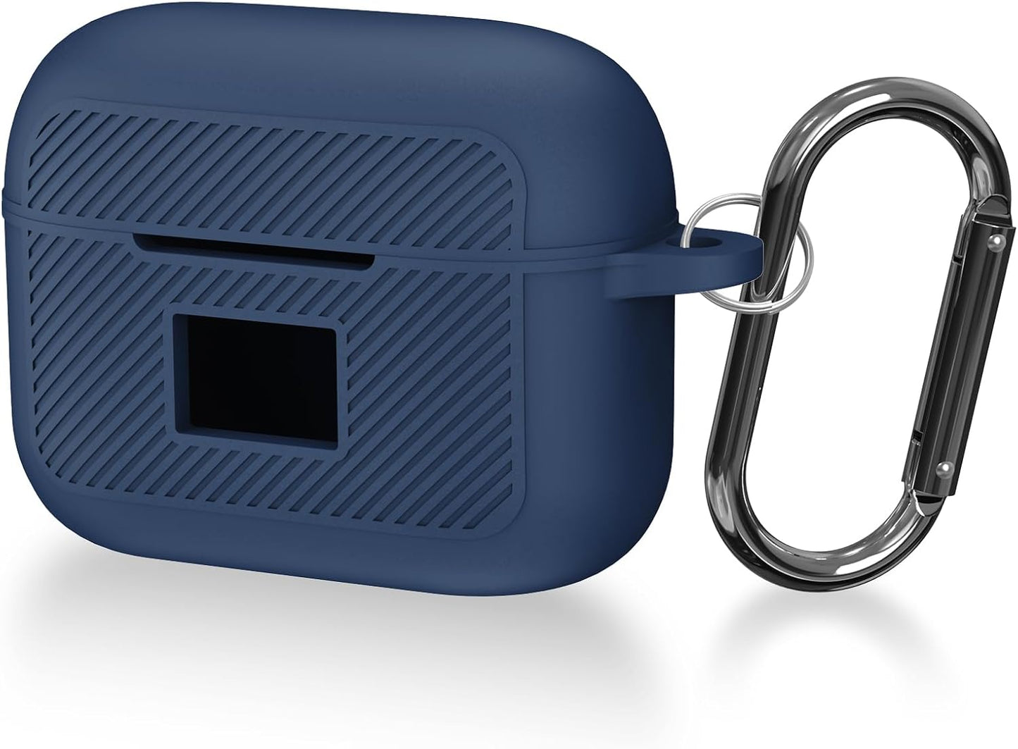 Dark Blue Silicone Case for TOZO T20 - Shockproof with LED Display