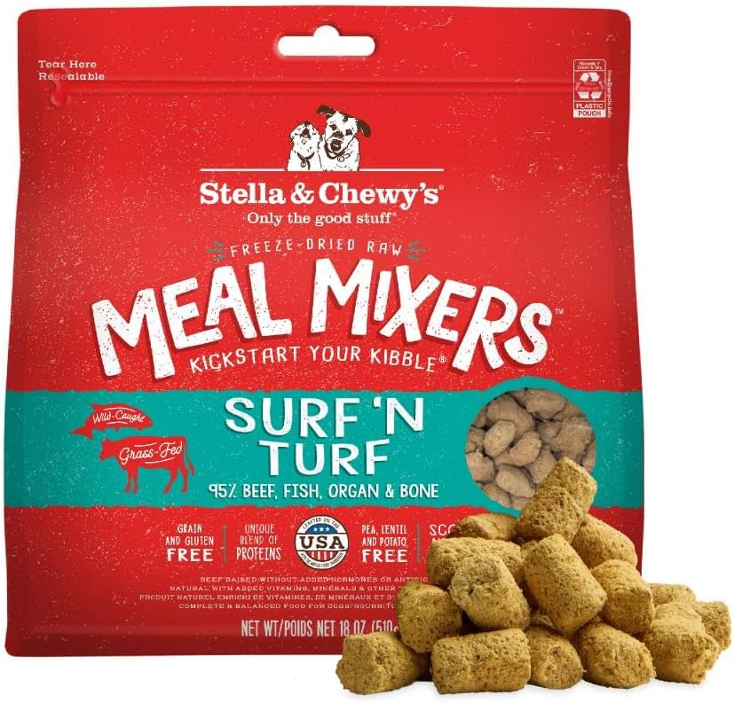Stella & Chewy's Freeze-Dried Raw Surf & Turf Meal Mixers for Dogs