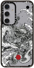 CASETiFY Impact Galaxy S24+ Case - Power Dragon Clear Black