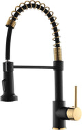Matte Black Kitchen Faucet with Pull Down Sprayer - Dual Function