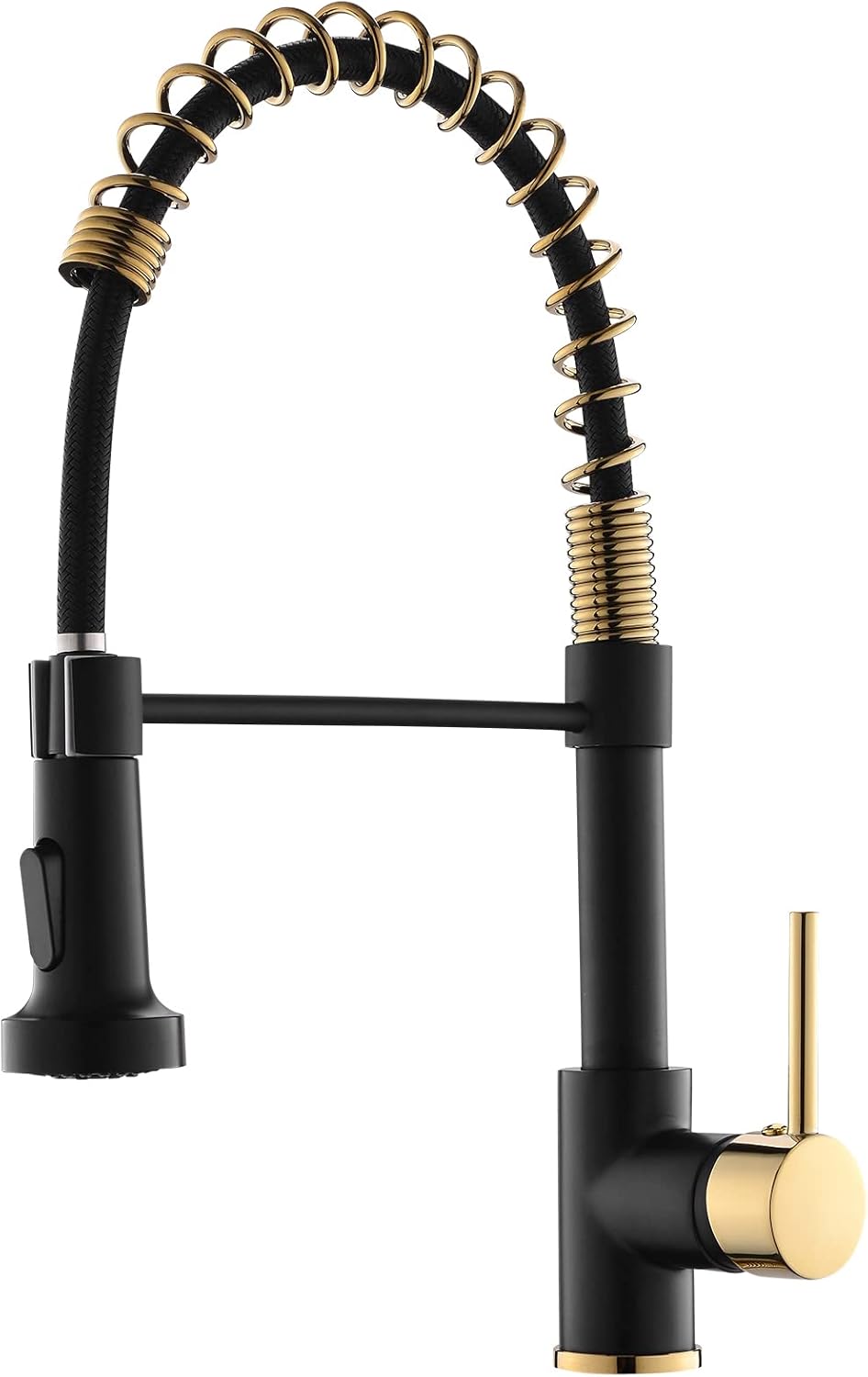 AIMADI Matte Black Kitchen Faucet with Pull Down Sprayer Design