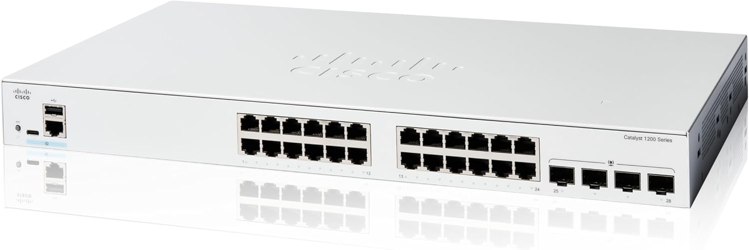 Cisco Catalyst 1200-24T-4G Smart Switch for Small Business Needs