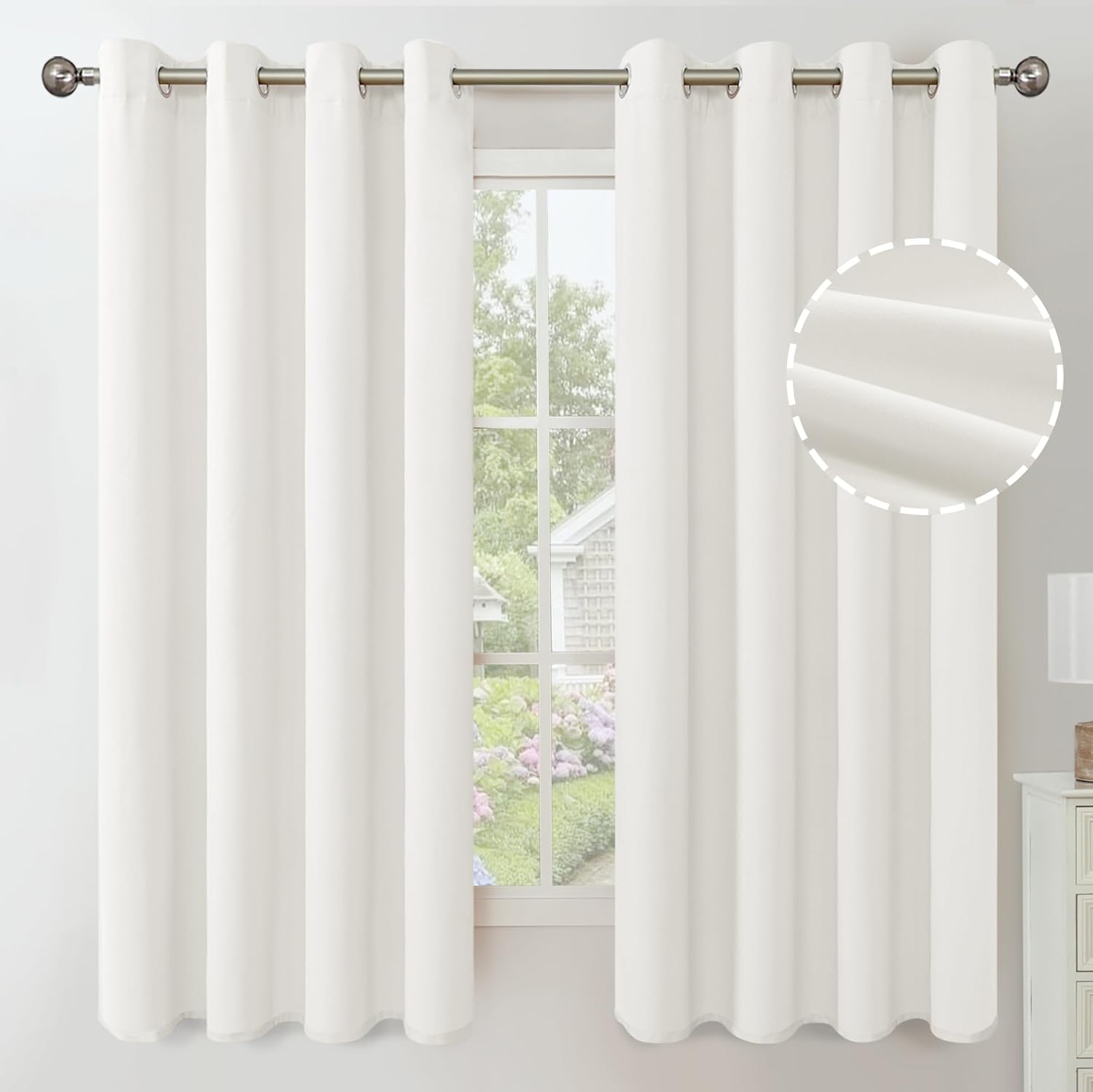 Elegant White Velvet Curtains for Living Room and Bedroom Decor