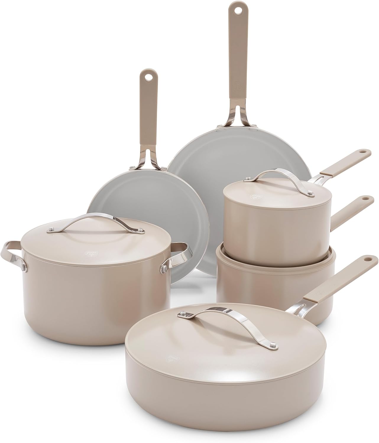 GreenLife 10-Piece Nonstick Ceramic Cookware Set for Healthy Cooking
