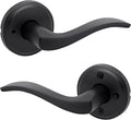 Kwikset Sedona Interior Privacy Door Lever - Matte Black, No-Sag